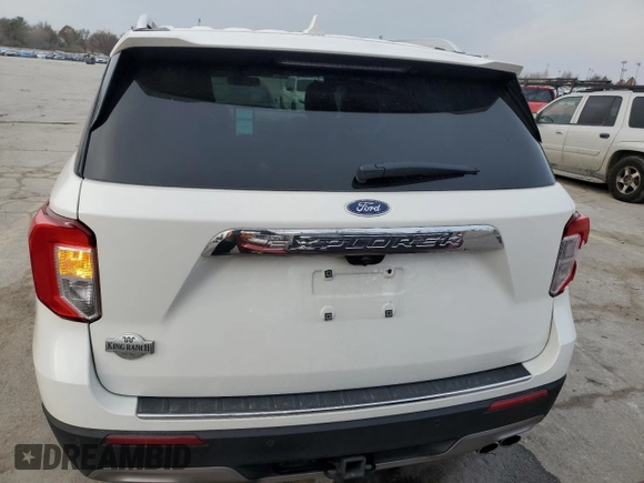 2022 Ford Explorer King Ranch with VIN 1FM5K7LC1NGA03532, listed as a Copart auction lot 84902714 with 43,030 mi miles and Salvage Title. Bid and sale history available at carsss.com. Image 6.