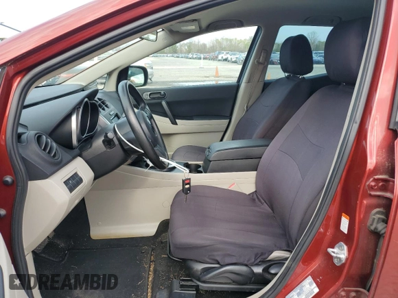 2007 Mazda CX-7 Sport with VIN JM3ER293370155499, listed as a Copart auction lot 44273645 with 161,294 mi miles and Salvage Title. Bid and sale history available at DreamBid. Image 7.