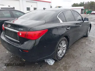 2015 Infiniti Q50 with VIN JN1BV7AR6FM421919, listed as a IAAI auction lot 41078899 with 172,459 mi miles and . Bid and sale history available at carsss.com. Image 4.