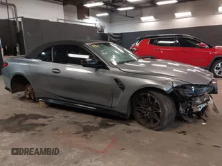 2023 BMW M4 Competition xDrive with VIN WBS33BA01PCL30830, listed as a IAAI auction lot 41402469 with 21,796 mi miles. Bid and sale history available at carsss.com. Image 1.