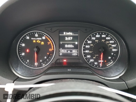 2015 Audi A3 1.8T Premium with VIN WAUACGFFXF1064451, listed as a Copart auction lot 38877764 with 129,135 mi miles. Bid and sale history available at carsss.com. Image 9.