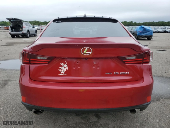 2015 Lexus IS 250 with VIN JTHCF1D25F5020400, listed as a Copart auction lot 61239274 with 91086 miles and Salvage Title. Bid and sale history available at carsss.com. Image 6.