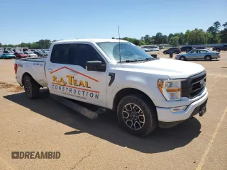 2021 Ford F-150 XL with VIN 1FTFW1E59MFD09567, listed as a Copart auction lot 52706195 with 104,716 mi miles and Salvage Title. Bid and sale history available at carsss.com. Image 4.