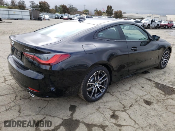 2023 BMW 4 Series 430i with VIN WBA53AP04PCM27891, listed as a Copart auction lot 44820863 with 119 mi miles and . Bid and sale history available at DreamBid. Image 3.