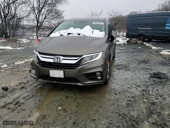 2018 Honda Odyssey EX-L with VIN 5FNRL6H75JB085598, listed as a Copart auction lot 49791315 with 86,164 mi miles and Salvage Title. Bid and sale history available at carsss.com. Image 12.