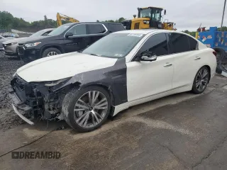 2019 Infiniti Q50 Luxe с VIN JN1EV7AR1KM553574, выставлен на аукционе Copart как лот 60749355 с пробегом 92 444 миль миль и Списание • Salvage title. История ставок и продаж доступна на DreamBid. Изображение 1.