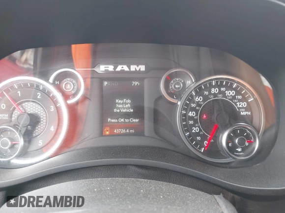 2024 Ram 2500 Big Horn with VIN 3C6UR5DL7RG311210, listed as a IAAI auction lot 42553450 with 43,726 mi miles and . Bid and sale history available at DreamBid. Image 7.