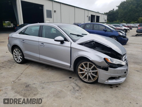 2015 Audi A3 2.0T Premium Plus with VIN WAUEFGFF8F1043462, listed as a Copart auction lot 65933493 with 0 mi miles. Bid and sale history available at carsss.com. Image 4.