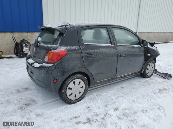2014 Mitsubishi Mirage DE with VIN ML32A3HJ4EH022938, listed as a Copart auction lot 43701985 with 0 miles and Salvage Title. Bid and sale history available at carsss.com. Image 3.