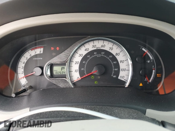 2012 Toyota Sienna SE with VIN 5TDXK3DC5CS255050, listed as a Copart auction lot 53136475 with 182,694 mi miles and Salvage title. Bid and sale history available at DreamBid. Image 9.