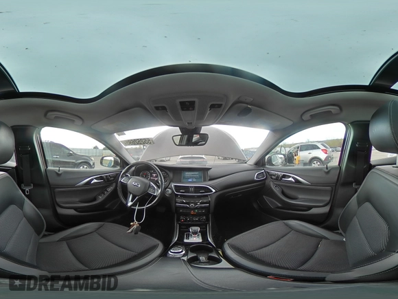 2019 Infiniti QX30 Luxe with VIN SJKCH5CR1KA009121, listed as a Copart auction lot 55252695 with 95,931 mi miles and Salvage title. Bid and sale history available at DreamBid. Image 16.