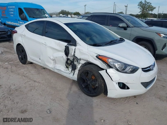 2013 Hyundai Elantra GLS PZEV with VIN 5NPDH4AE1DH407717, listed as a IAAI auction lot 41453055 with 118,693 mi miles. Bid and sale history available at carsss.com. Image 1.