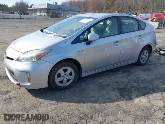 2011 Toyota Prius I with VIN JTDKN3DU7B5327736, listed as a IAAI auction lot 41922229 with 210,028 mi miles. Bid and sale history available at carsss.com. Image 2.