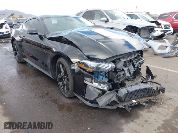 2021 Ford Mustang GT with VIN 1FA6P8CF0M5154694, listed as a IAAI auction lot 41737644 with Not Provided miles and . Bid and sale history available at carsss.com. Image 1.