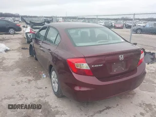 2012 Honda Civic LX z VIN 19XFB2F57CE386821, wystawiony jako IAAI lot #41568423 z przebiegiem 95 849 mil mil oraz . Historia ofert i sprzedaży dostępna na DreamBid. Obrazek 3.
