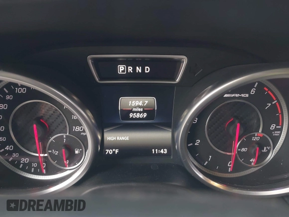 2016 Mercedes-Benz G-Class AMG G 63 with VIN WDCYC7DF8GX247425, listed as a IAAI auction lot 40947034 with 95,869 mi miles. Bid and sale history available at carsss.com. Image 7.