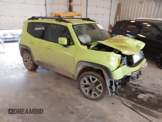 2017 Jeep Renegade Latitude z VIN ZACCJBBB8HPF30162, wystawiony jako IAAI lot #42618793 z przebiegiem 124 614 mil mil oraz . Historia ofert i sprzedaży dostępna na DreamBid. Obrazek 1.
