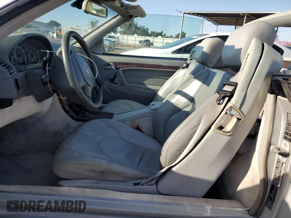 1999 Mercedes-Benz SL-Class with VIN WDBFA68FXXF174165, listed as a Copart auction lot 81608314 with 0 mi miles and Salvage Title. Bid and sale history available at carsss.com. Image 7.