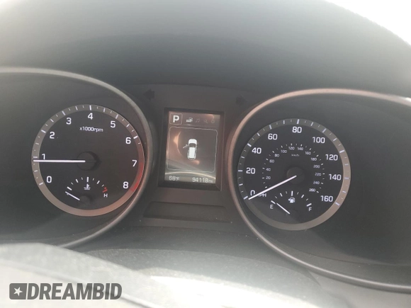 2017 Hyundai Santa Fe 2.4L with VIN 5NMZUDLB7HH001772, listed as a Copart auction lot 54573715 with 94,118 mi miles and Salvage title. Bid and sale history available at DreamBid. Image 9.