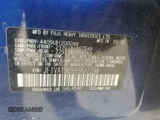 2017 Subaru WRX with VIN JF1VA1B6XH9822294, listed as a Copart auction lot 47136605 with 105,707 mi miles and Salvage Title. Bid and sale history available at carsss.com. Image 13.