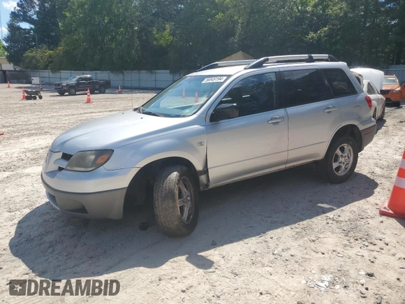 2003 Mitsubishi Outlander LS with VIN JA4LX31G53U115285, listed as a Copart auction lot 56049194 with 254,661 mi miles and Salvage Title. Bid and sale history available at carsss.com. Image 1.