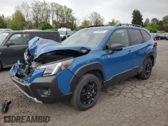 2022 Subaru Forester Wilderness with VIN JF2SKALC0NH495261, listed as a Copart auction lot 57078315 with 19,825 mi miles and Salvage title. Bid and sale history available at DreamBid. Image 1.