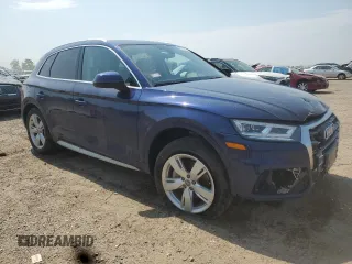 2018 Audi Q5 Premium Plus with VIN WA1BNAFY2J2021039, listed as a Copart auction lot 59170795 with 64,539 mi miles and Salvage title. Bid and sale history available at DreamBid. Image 4.