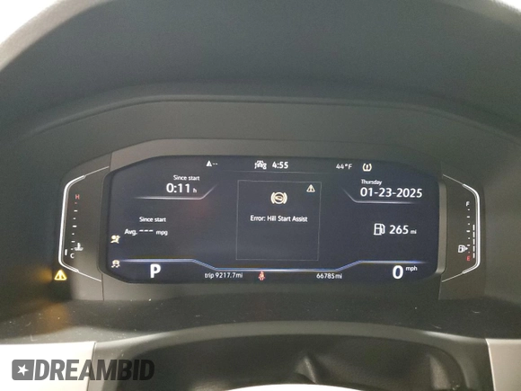 2022 Volkswagen Atlas SE with VIN 1V2JC2CA8NC222592, listed as a Copart auction lot 88598545 with 66,785 mi miles and Salvage title. Bid and sale history available at DreamBid. Image 9.