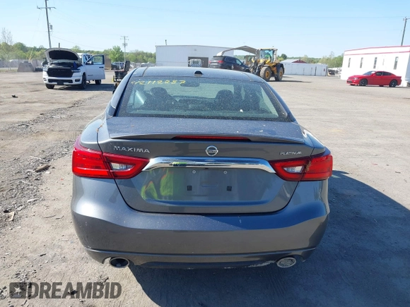 2017 Nissan Maxima SR with VIN 1N4AA6AP1HC387058, listed as a IAAI auction lot 42112287 with 128,460 mi miles and . Bid and sale history available at DreamBid. Image 16.
