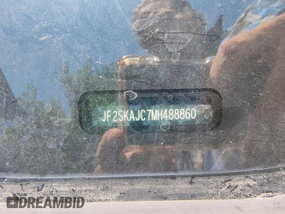 2021 Subaru Forester Premium with VIN JF2SKAJC7MH488860, listed as a Copart auction lot 66922305 with 20,535 mi miles and Salvage title. Bid and sale history available at DreamBid. Image 10.