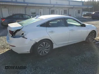 2020 Honda Insight Touring with VIN 19XZE4F90LE012358, listed as a Copart auction lot 45028165 with 63,986 mi miles and Salvage Title. Bid and sale history available at carsss.com. Image 3.