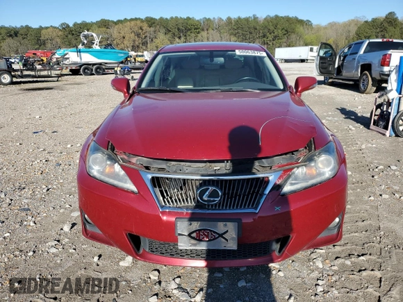2011 Lexus IS 250 with VIN JTHBF5C20B5137428, listed as a Copart auction lot 50063875 with 193,685 mi miles and Salvage Title. Bid and sale history available at carsss.com. Image 5.