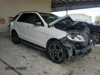 2018 Mercedes-Benz GLE 350 with VIN 4JGDA5JB6JB170179, listed as a Copart auction lot 56537745 with 74,389 mi miles and Salvage title. Bid and sale history available at DreamBid. Image 4.