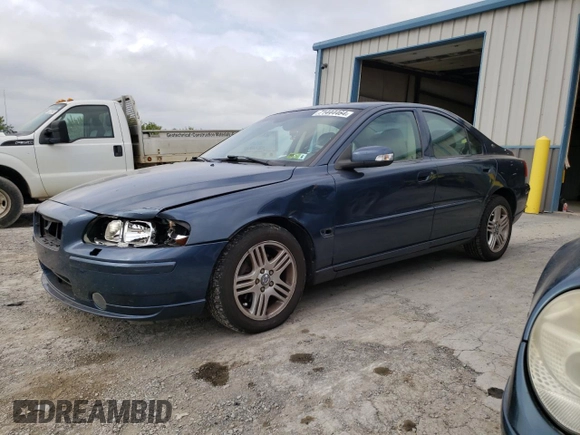 2007 Volvo S60 2.5L Turbo with VIN YV1RS592X72624092, listed as a Copart auction lot 71444464 with 131,832 mi miles and Salvage Title. Bid and sale history available at carsss.com. Image 1.