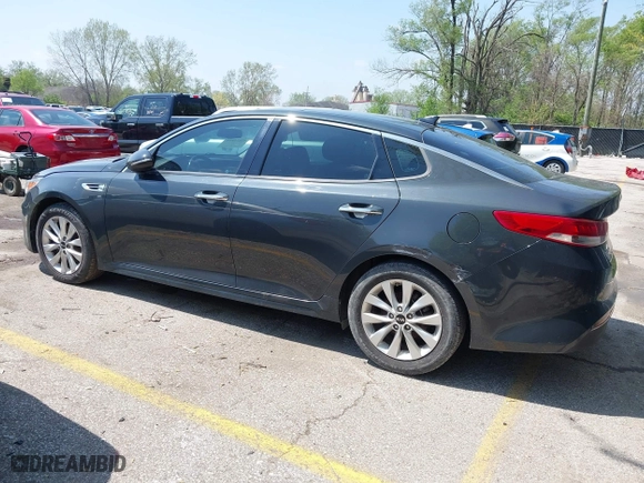 2016 Kia Optima EX with VIN 5XXGU4L38GG022501, listed as a IAAI auction lot 42071944 with 122,502 mi miles. Bid and sale history available at carsss.com. Image 14.