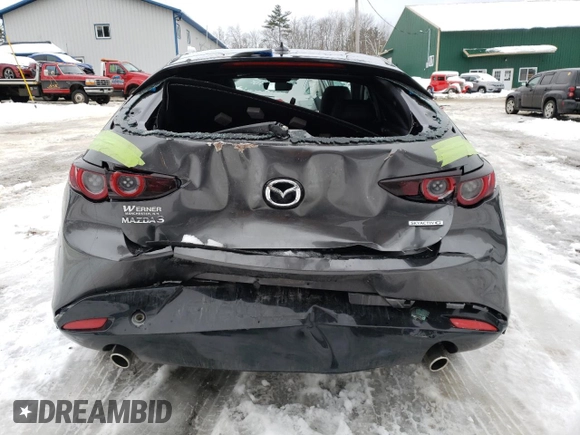 2020 Mazda Mazda3 Hatchback Premium Package with VIN JM1BPBNM1L1157076, listed as a Copart auction lot 38391203 with 30,906 mi miles. Bid and sale history available at carsss.com. Image 6.