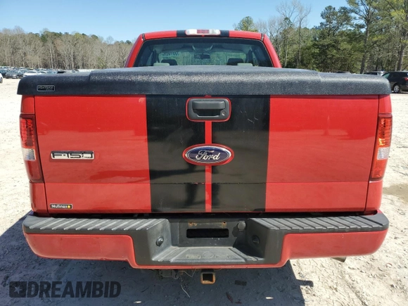 2008 Ford F-150 STX with VIN 1FTRX12W98FC24533, listed as a Copart auction lot 50210575 with 75,207 mi miles and Clean Title. Bid and sale history available at carsss.com. Image 6.