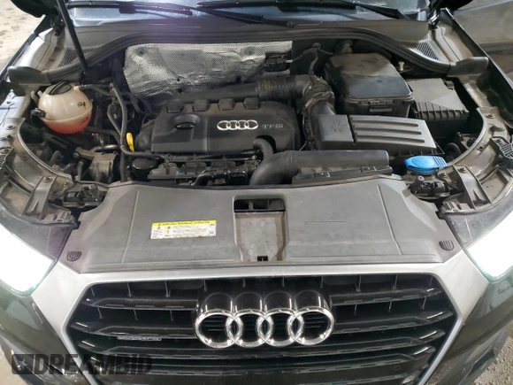 2017 Audi Q3 Premium with VIN WA1ECCFS7HR011053, listed as a Copart auction lot 50505645 with 78,842 mi miles and Salvage title. Bid and sale history available at DreamBid. Image 12.