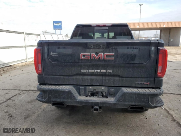 2020 GMC Sierra 1500 AT4 with VIN 1GTP9EEL7LZ270850, listed as a Copart auction lot 44613205 with 57,245 mi miles and Salvage Title. Bid and sale history available at carsss.com. Image 6.