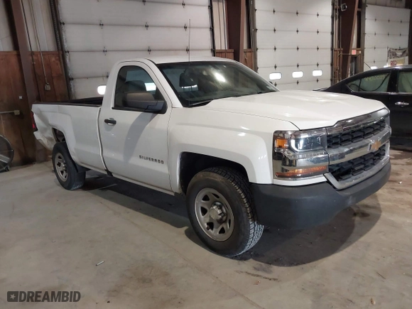 2018 Chevrolet Silverado 1500 Work Truck with VIN 1GCNCNEC4JZ102492, listed as a IAAI auction lot 41435730 with 125,219 mi miles. Bid and sale history available at carsss.com. Image 1.