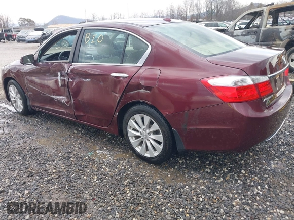 2013 Honda Accord Sdn EX-L with VIN 1HGCR2F87DA079776, listed as a IAAI auction lot 41666417 with 73,149 mi miles. Bid and sale history available at carsss.com. Image 3.