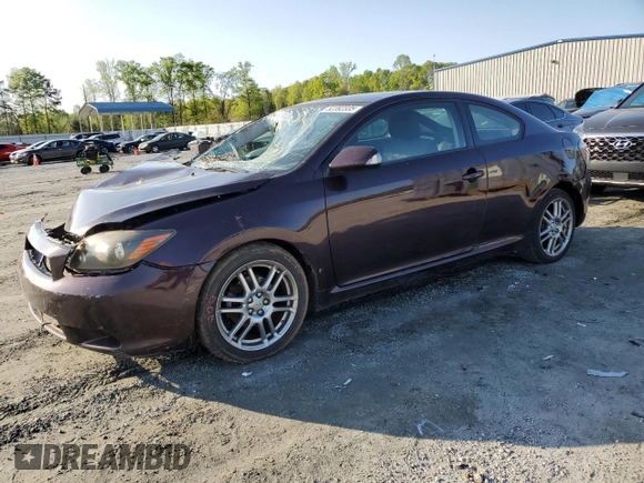 2008 Scion tC Spec with VIN JTKDE167780224285, listed as a Copart auction lot 52392335 with 200,244 mi miles and Salvage Title. Bid and sale history available at carsss.com. Image 1.