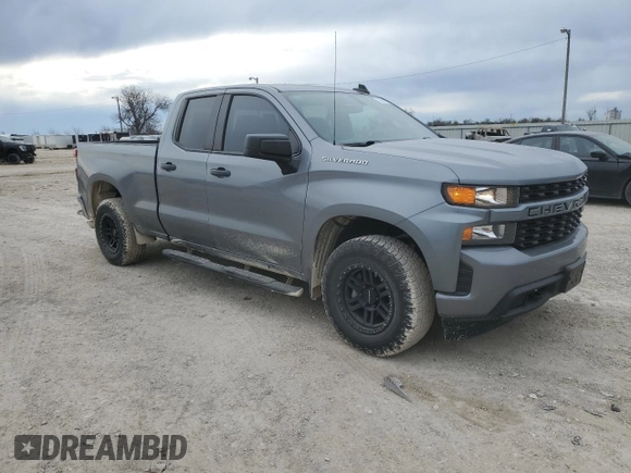 2020 Chevrolet Silverado 1500 Custom with VIN 1GCRWBEH3LZ332479, listed as a Copart auction lot 88809145 with 54,834 mi miles and Salvage Title. Bid and sale history available at carsss.com. Image 4.