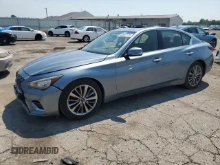 2018 Infiniti Q50 Luxe with VIN JN1EV7AP2JM364199, listed as a Copart auction lot 63623175 with 132,752 mi miles and Clean title. Bid and sale history available at DreamBid. Image 1.