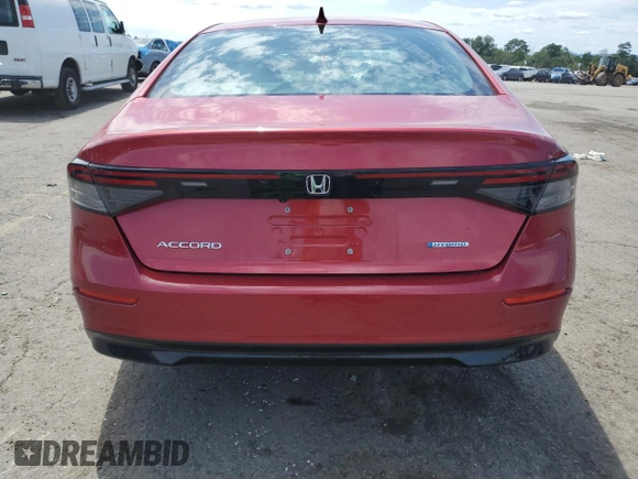 2024 Honda Accord EX-L with VIN 1HGCY2F67RA001054, listed as a Copart auction lot 65442525 with 16,994 mi miles and Salvage title. Bid and sale history available at DreamBid. Image 6.