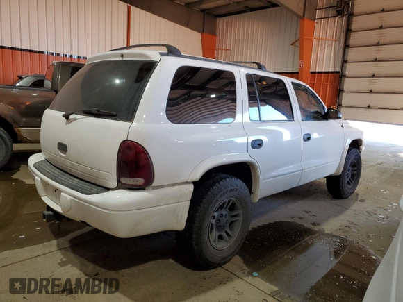 2002 Dodge Durango SLT with VIN 1B4HS48NX2F201020, listed as a Copart auction lot 82871304 with 281,315 mi miles and Clean title. Bid and sale history available at DreamBid. Image 3.