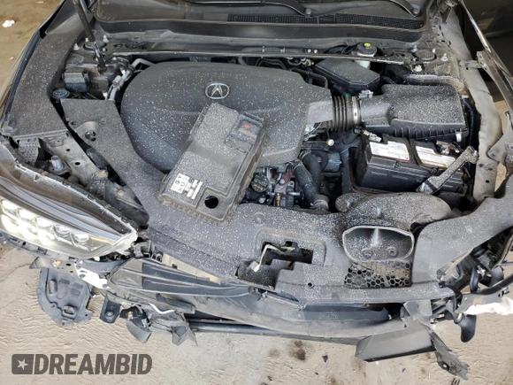 2020 Acura TLX w/A-Spec Pkg with VIN 19UUB3F66LA002442, listed as a Copart auction lot 57103055 with 92,005 mi miles and Salvage title. Bid and sale history available at DreamBid. Image 11.