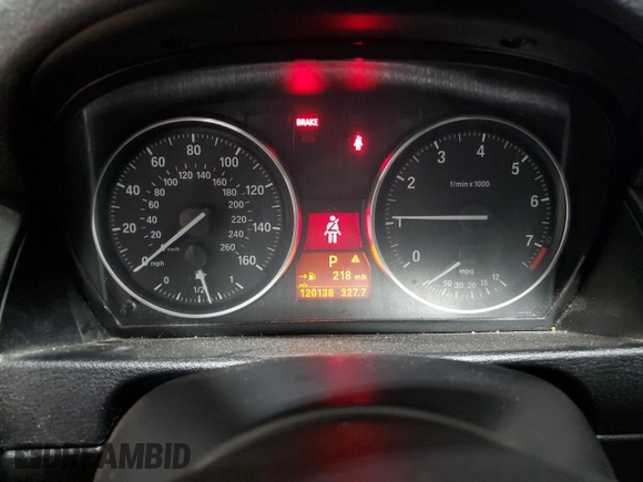 2015 BMW X1 xDrive28i with VIN WBAVL1C50FVY26284, listed as a Copart auction lot 49709155 with 120,138 mi miles and Salvage Title. Bid and sale history available at carsss.com. Image 9.