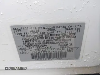 2023 Nissan Kicks SV with VIN 3N1CP5CV2PL470060, listed as a IAAI auction lot 42442763 with 35,827 mi miles and . Bid and sale history available at DreamBid. Image 9.