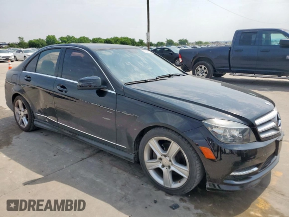 2011 Mercedes-Benz C 300 Sport with VIN WDDGF8BB6BR142707, listed as a Copart auction lot 57163135 with 165,417 mi miles and Clean title. Bid and sale history available at DreamBid. Image 4.